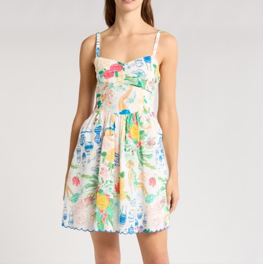 MOTHER The Butterfly Kisses Cotton Sundress